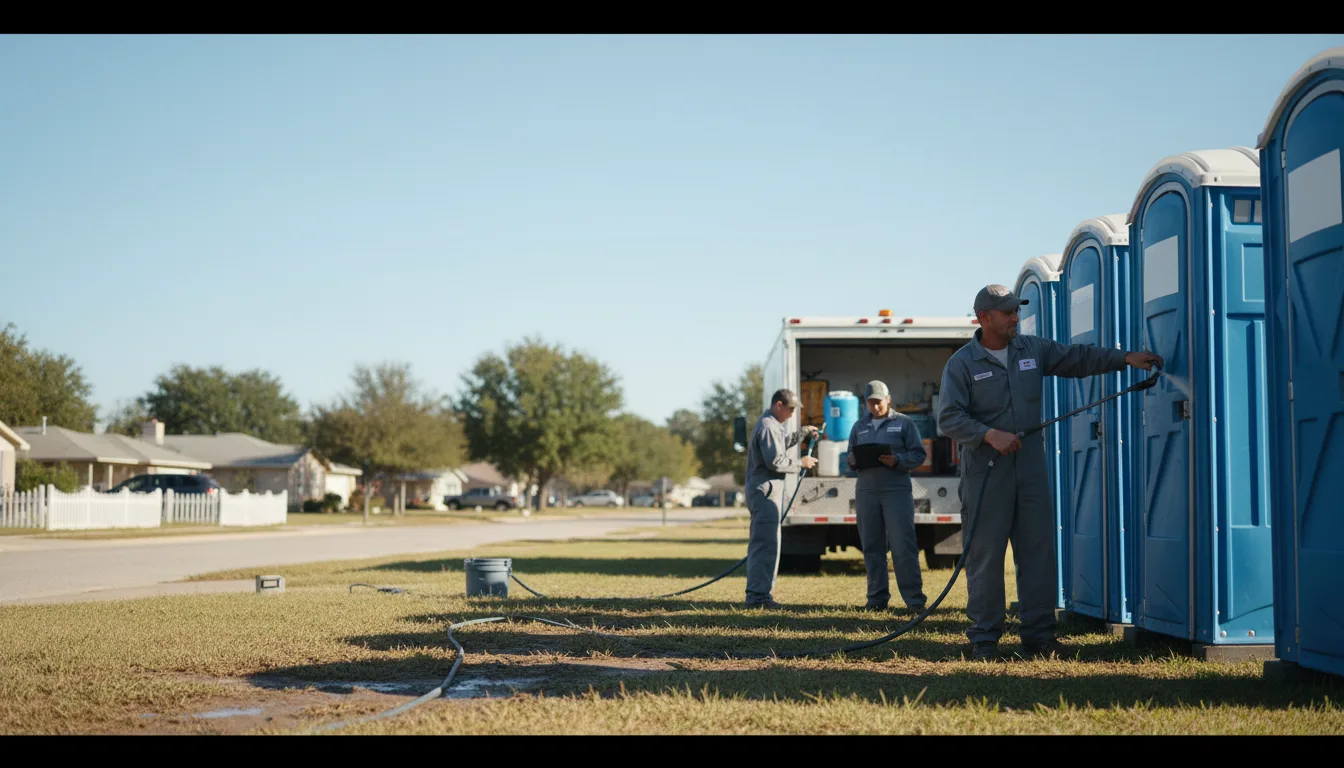 Long-Term Portable Toilet Rental in Bluff Dale, TX near me